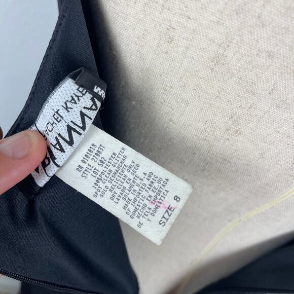 Vintage Y2K Black Silver Glitter Floral Thin Strap Maxi Pencil Dress Size 8 Prom - Picture 9 of 15